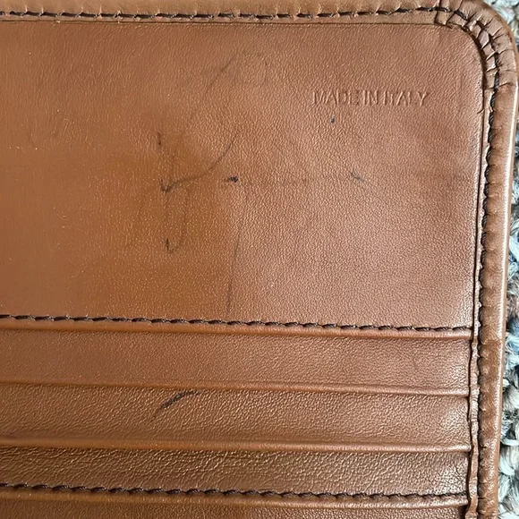 Burberry Tan and Black Wallet with Classic Check Design - Picture 7 of 15